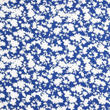 Blue Floral Print Viscose - Ribes y Casals