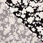 Black Floral Print Viscose - Ribes y Casals