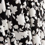 Black Floral Print Viscose - Ribes y Casals