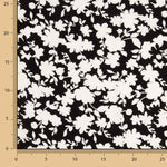Black Floral Print Viscose - Ribes y Casals