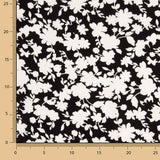 Black Floral Print Viscose - Ribes y Casals