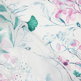 Mauve Floral Embroidered and Digitally Printed Cotton - Ribes y Casals