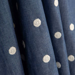 Chambray Cotton Embroidered Polka Dots - Ribes y Casals