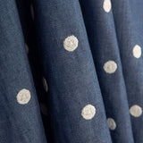 Chambray Cotton Embroidered Polka Dots - Ribes y Casals