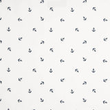 Cotton Poplin with Marine Anchor Print - Ribes y Casals