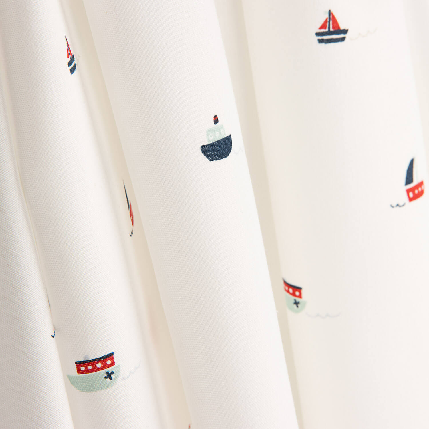 Poplin Cotton Printed with Boats - Ribes y Casals