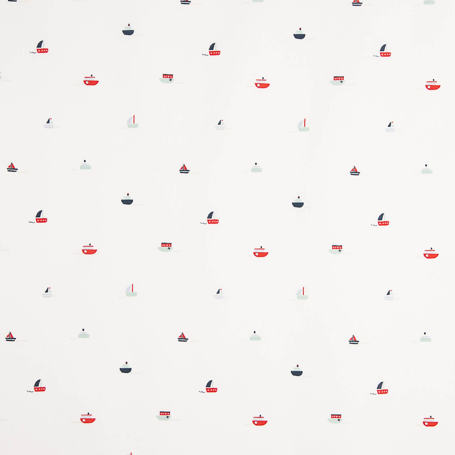 Poplin Cotton Printed with Boats - Ribes y Casals