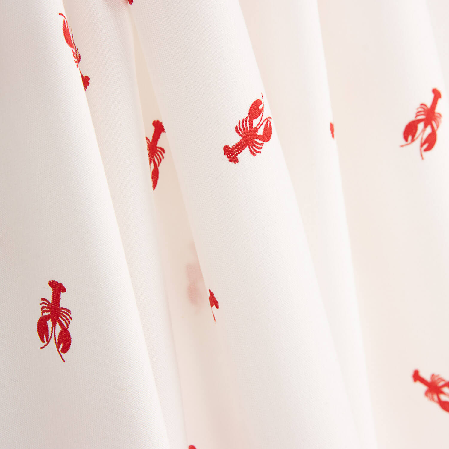 Red Lobster Print Cotton Poplin - Ribes y Casals