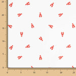 Red Lobster Print Cotton Poplin - Ribes y Casals