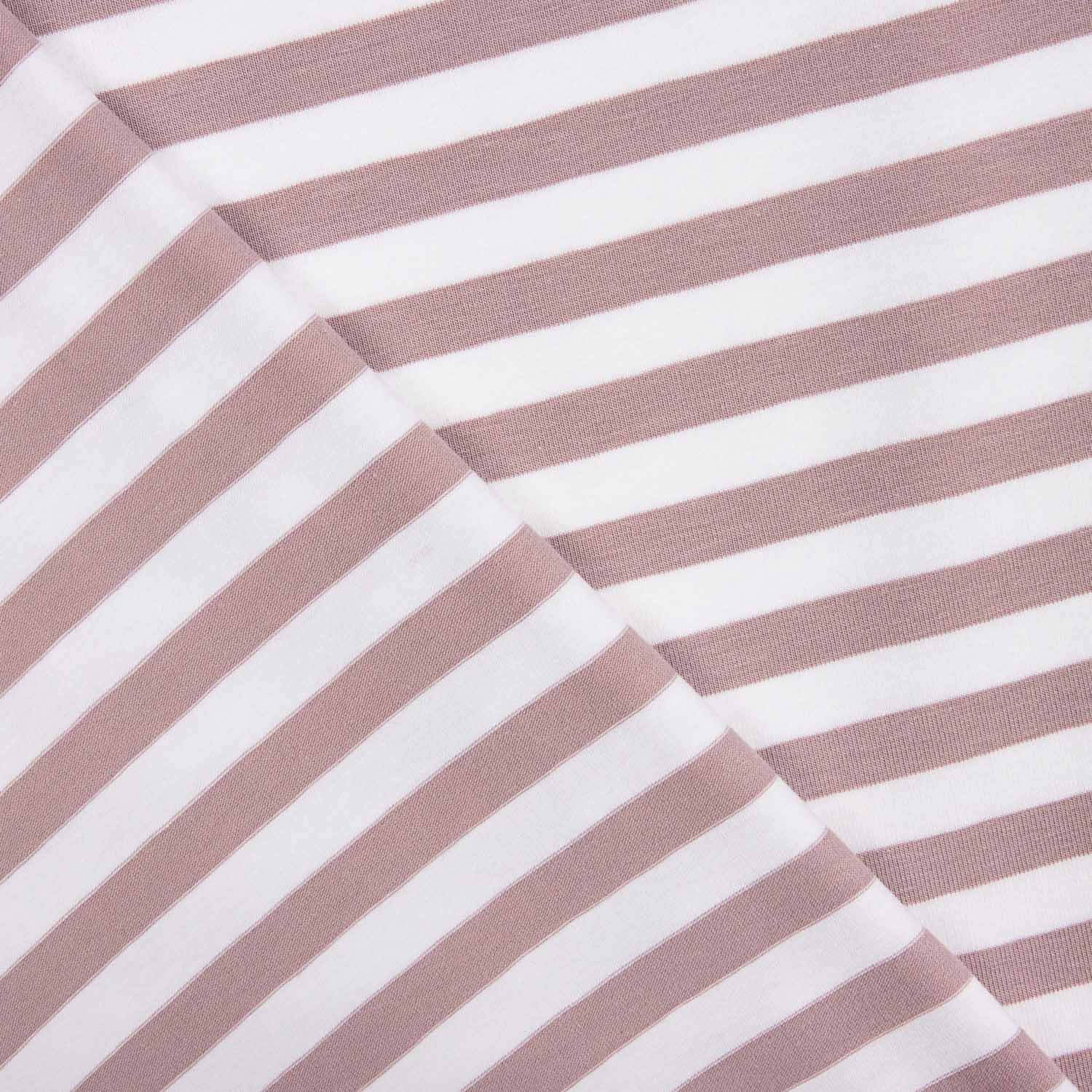 Pink and White Striped Cotton Sweater - Ribes y Casals