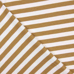 Brown and White Striped Cotton Knit - Ribes y Casals