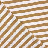 Brown and White Striped Cotton Knit - Ribes y Casals