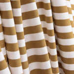 Brown and White Striped Cotton Knit - Ribes y Casals
