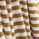 Brown and White Striped Cotton Knit - Ribes y Casals