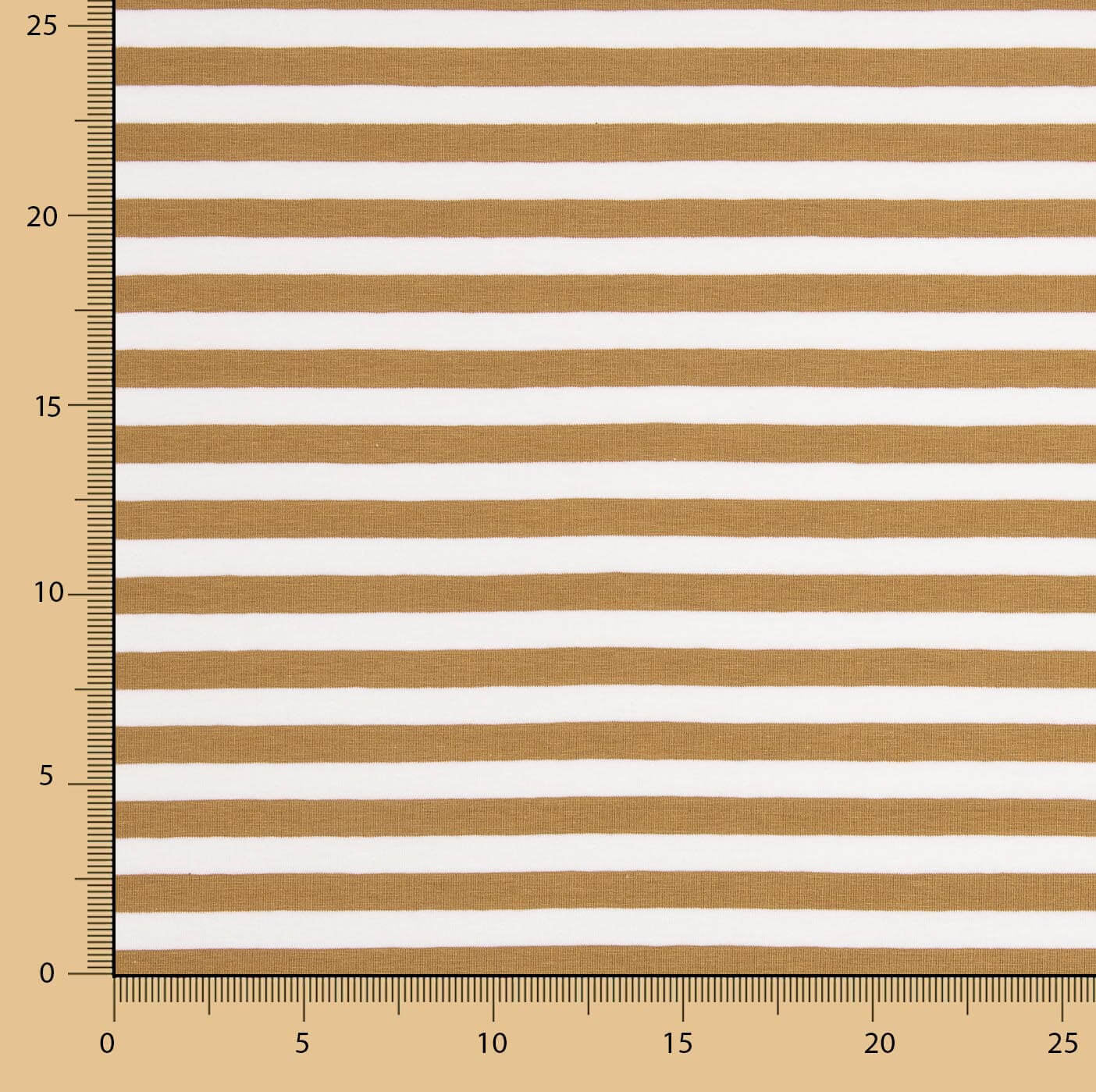 Brown and White Striped Cotton Knit - Ribes y Casals