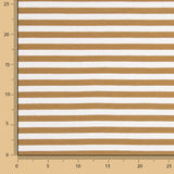 Brown and White Striped Cotton Knit - Ribes y Casals