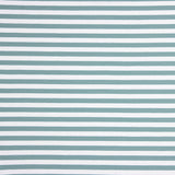 Greenish Blue and White Striped Cotton Sweater - Ribes y Casals