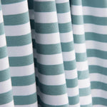 Greenish Blue and White Striped Cotton Sweater - Ribes y Casals