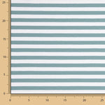 Greenish Blue and White Striped Cotton Sweater - Ribes y Casals