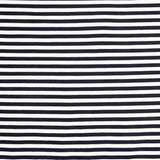 Navy and White Striped Cotton Sweater - Ribes y Casals