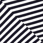 Navy and White Striped Cotton Sweater - Ribes y Casals