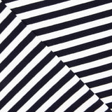 Navy and White Striped Cotton Sweater - Ribes y Casals