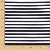 Navy and White Striped Cotton Sweater - Ribes y Casals