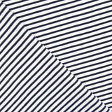 Navy and White Multi-Stripe Cotton Dot - Ribes y Casals