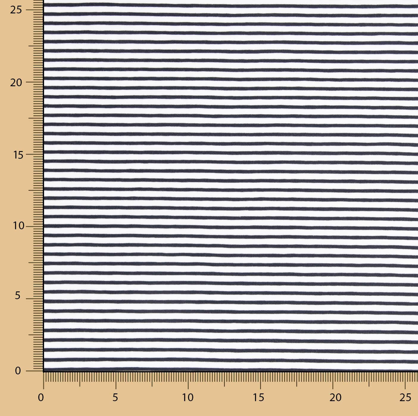 Navy and White Multi-Stripe Cotton Dot - Ribes y Casals