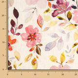 Linen with Viscose Watercolour Floral Print - Ribes y Casals
