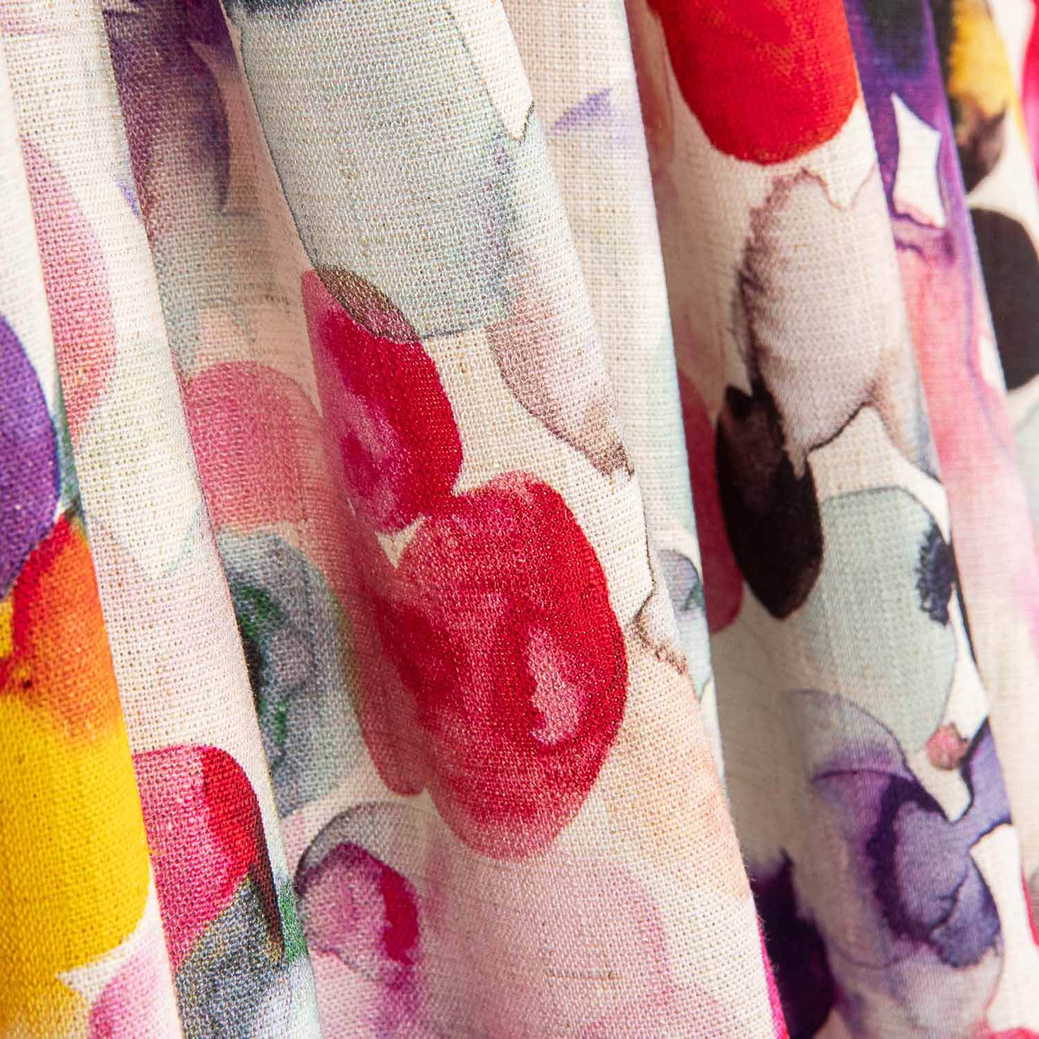Linen with Viscose Multicolour Abstract Print - Ribes y Casals