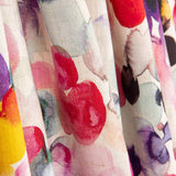 Linen with Viscose Multicolour Abstract Print - Ribes y Casals