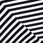 Classic Navy and White Striped Cotton Jersey - Ribes y Casals