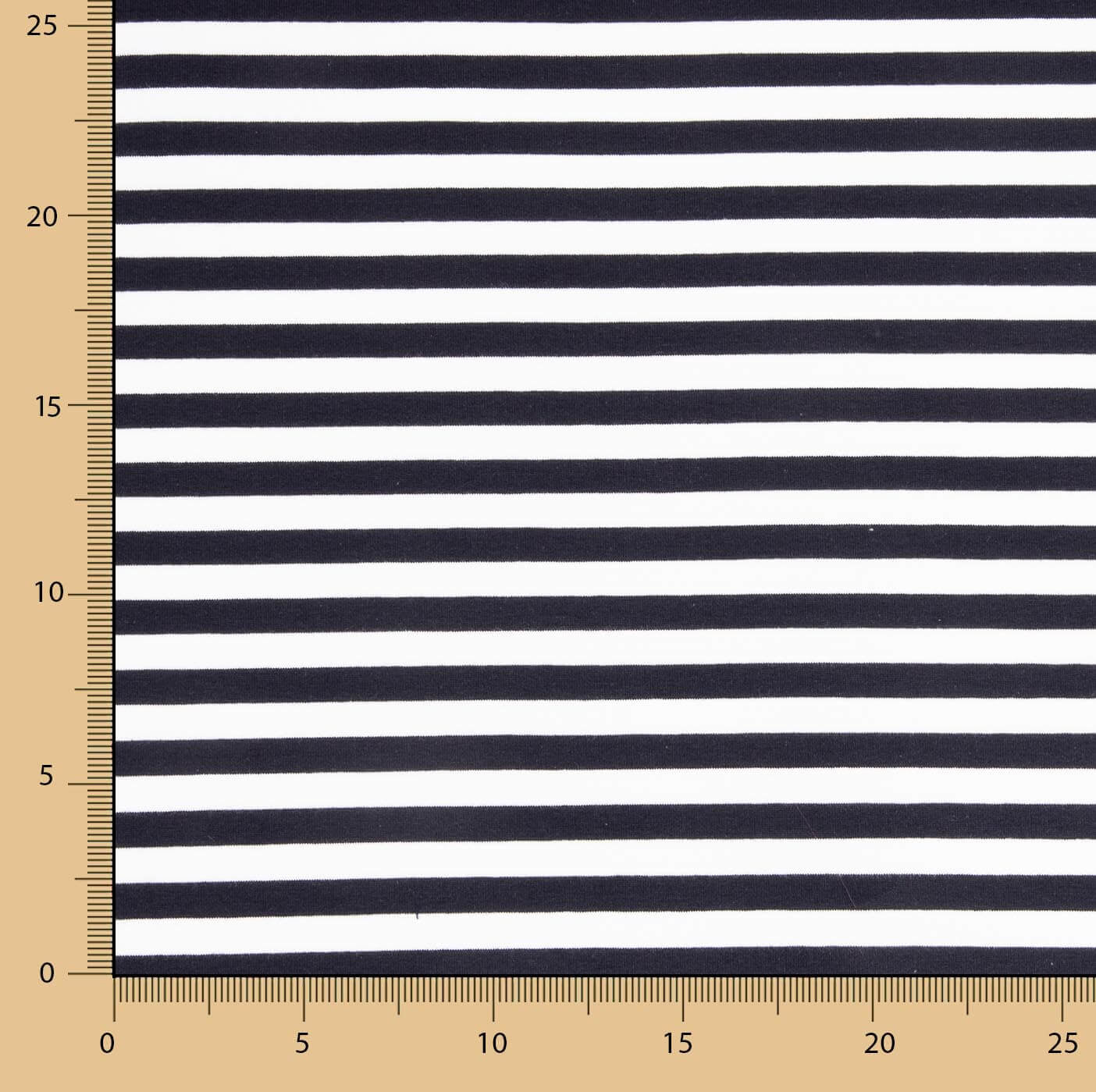 Classic Navy and White Striped Cotton Jersey - Ribes y Casals