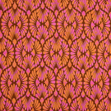 Retro Bloom Pink and Orange Viscose Knit - Ribes y Casals