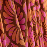 Retro Bloom Pink and Orange Viscose Knit - Ribes y Casals