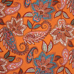 Bohemian Paisley Viscose Orange - Ribes y Casals