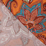 Bohemian Paisley Viscose Orange - Ribes y Casals