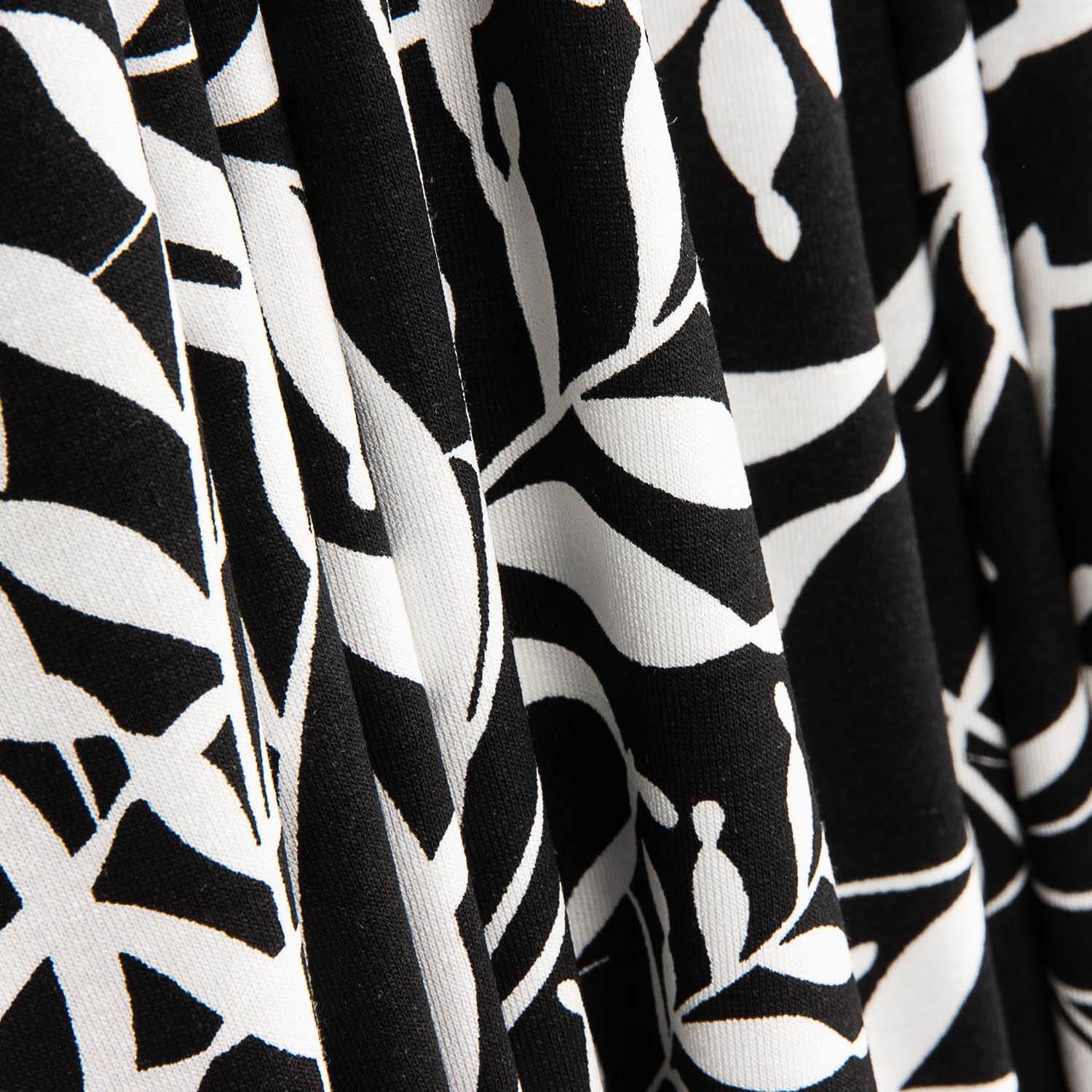 Viscose Dot Black and White Graphic Sheets - Ribes y Casals