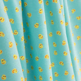 Little Ducks Aqua Cotton Dot - Ribes y Casals