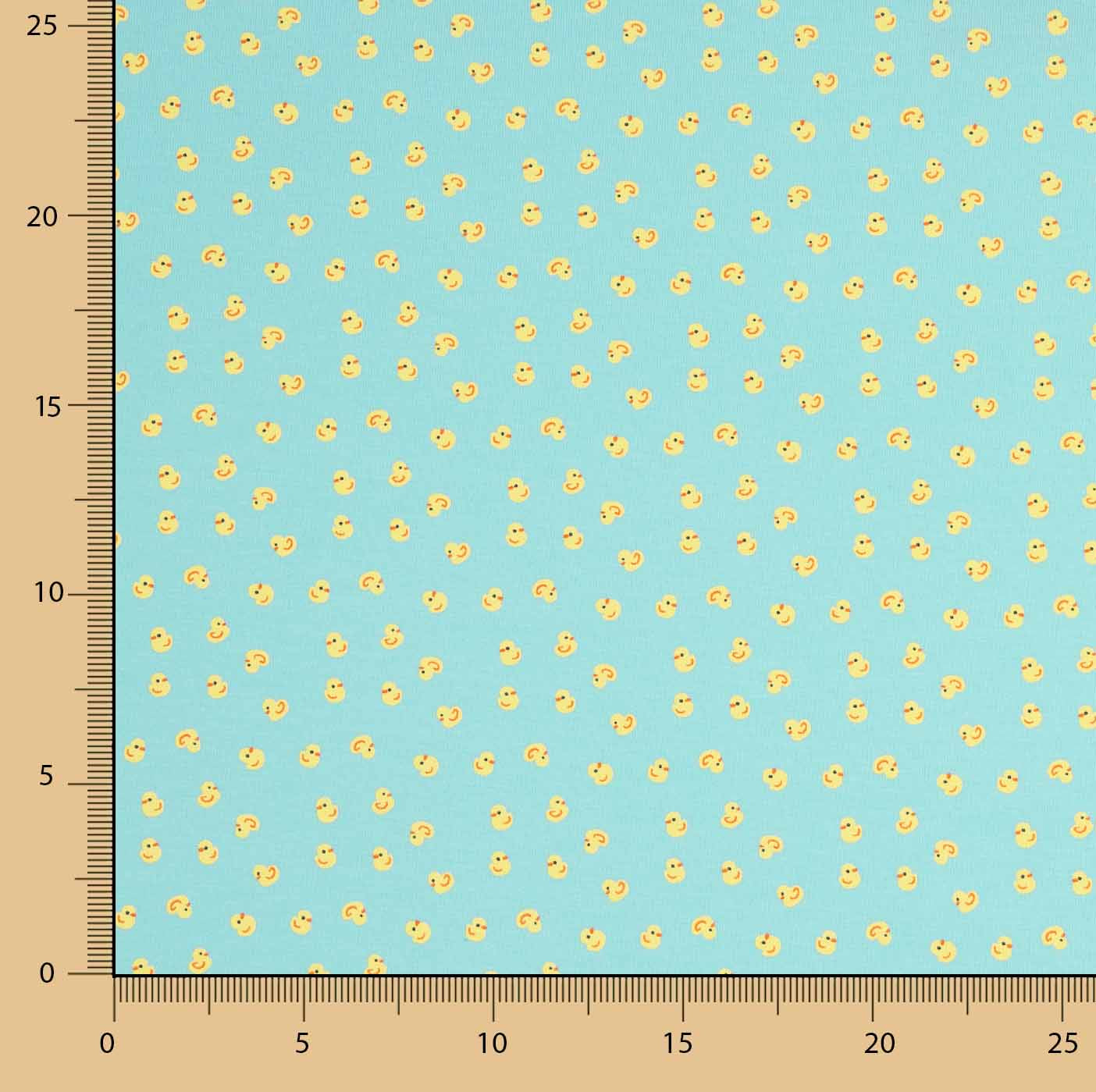 Little Ducks Aqua Cotton Dot - Ribes y Casals