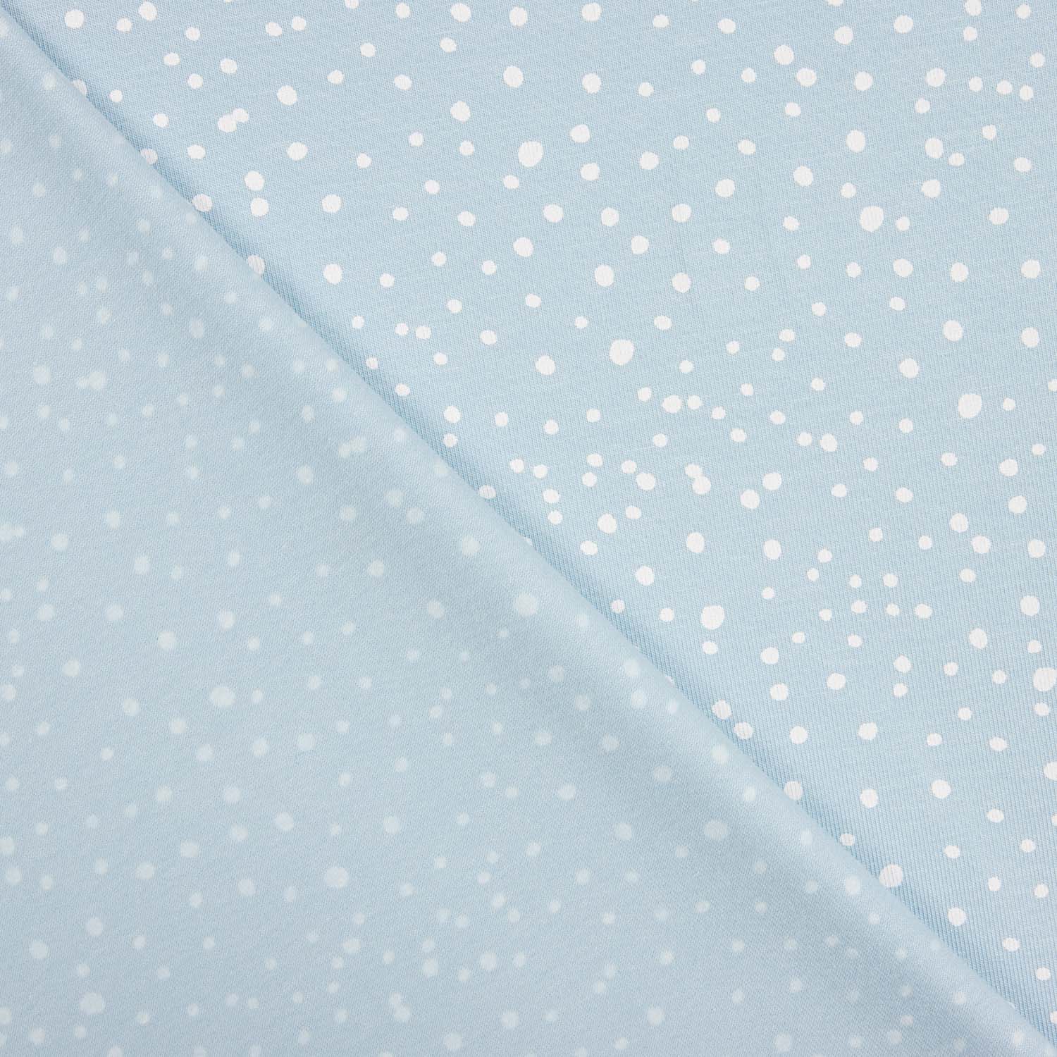 Snowy Blue Cotton Dot - Ribes y Casals