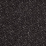 Snowy Black Cotton Dot - Ribes y Casals