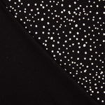 Snowy Black Cotton Dot - Ribes y Casals