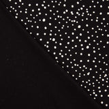 Snowy Black Cotton Dot - Ribes y Casals