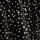 Snowy Black Cotton Dot - Ribes y Casals
