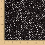 Snowy Black Cotton Dot - Ribes y Casals