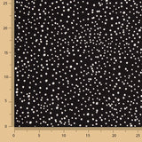 Snowy Black Cotton Dot - Ribes y Casals