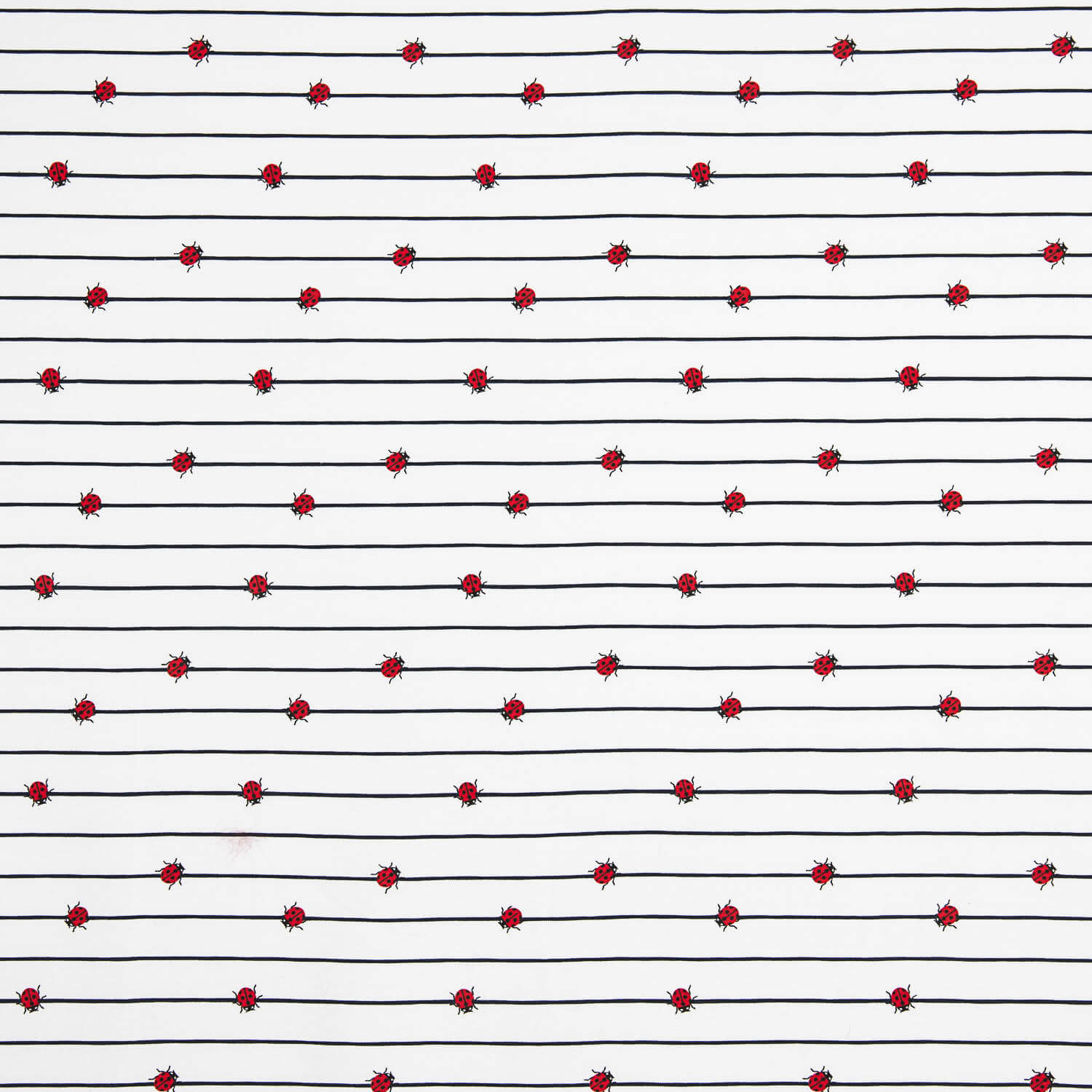 Ladybug Navy Cotton Dot - Ribes y Casals