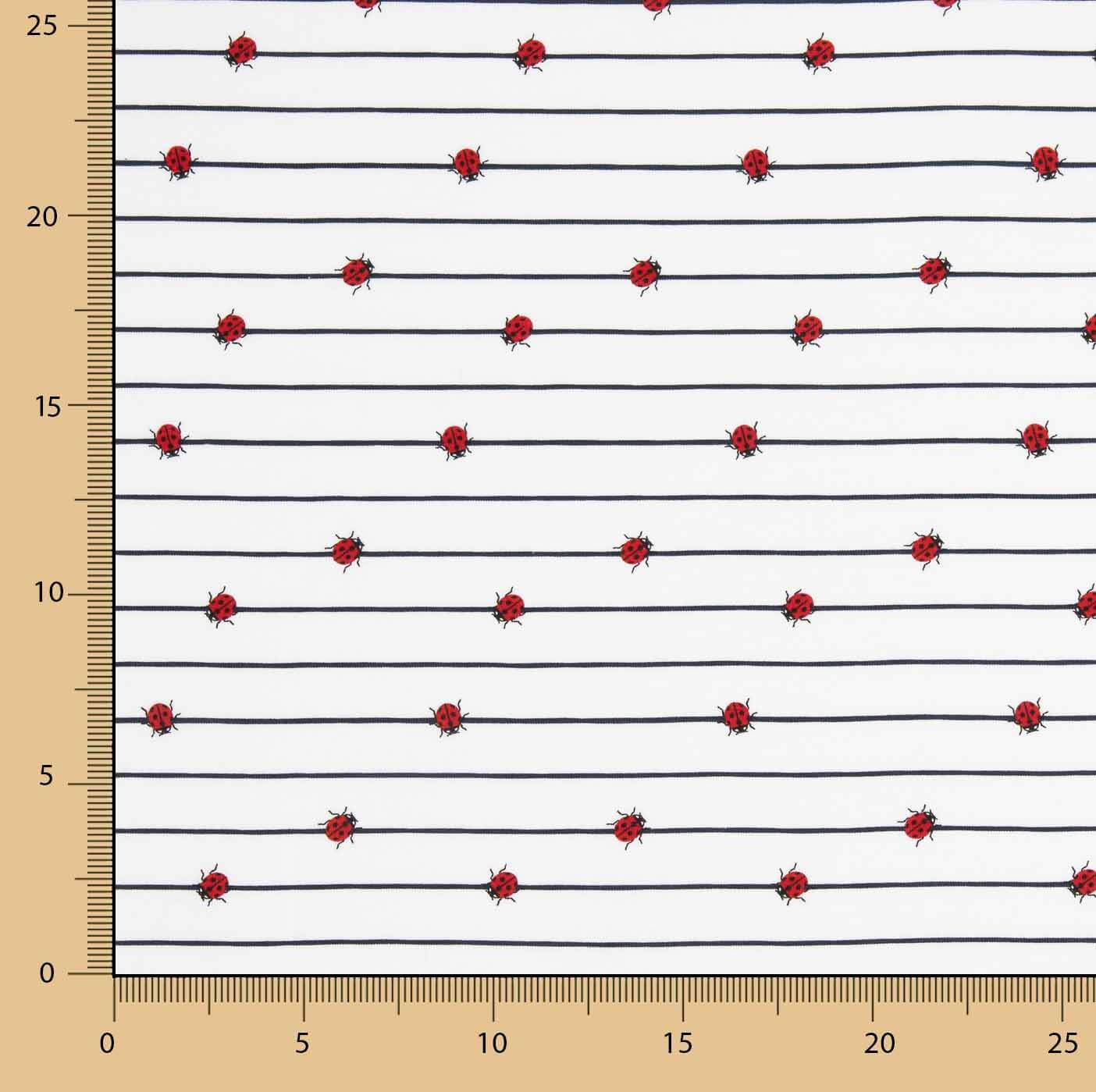 Ladybug Navy Cotton Dot - Ribes y Casals